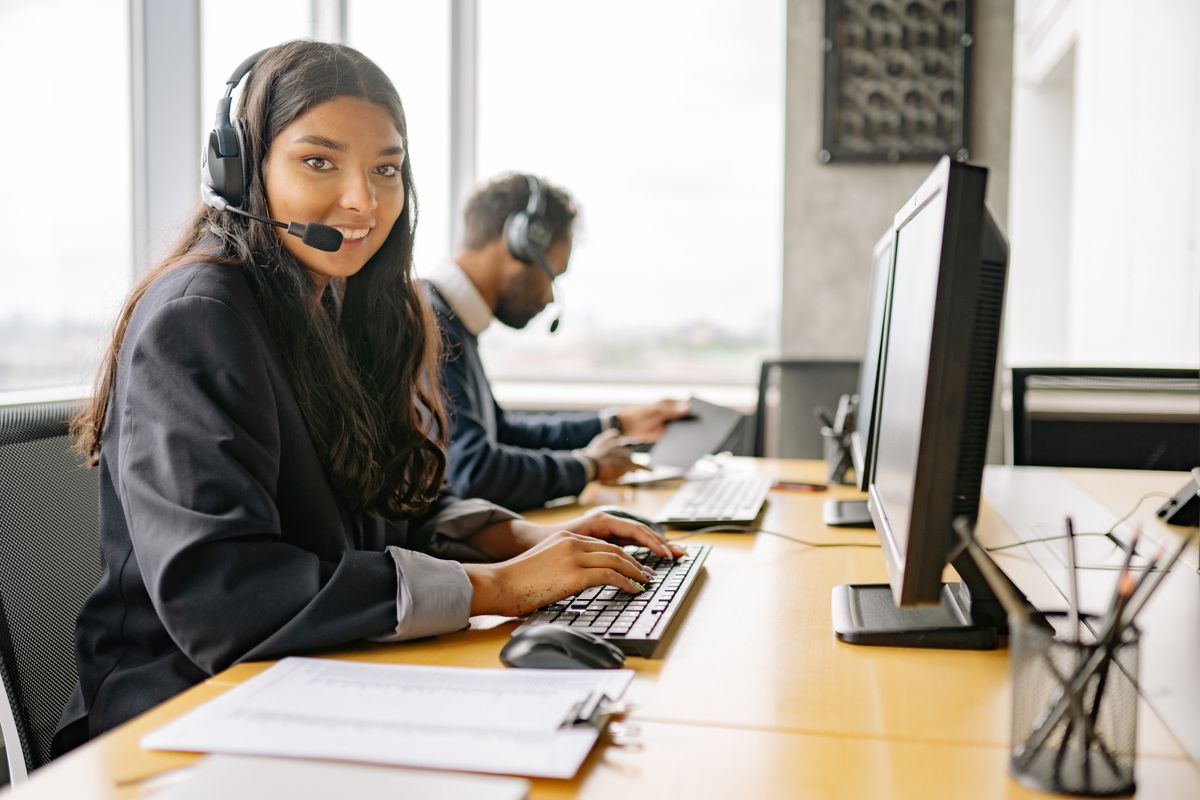 A representative ready to help a customer